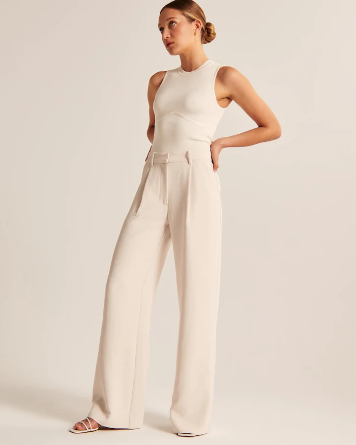 Lamoura | Comfortabele Wide-Leg Broek met Hoge Taille