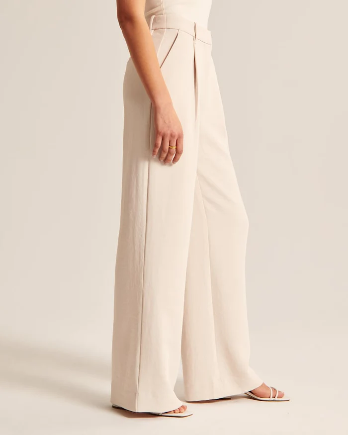 Lamoura | Comfortabele Wide-Leg Broek met Hoge Taille