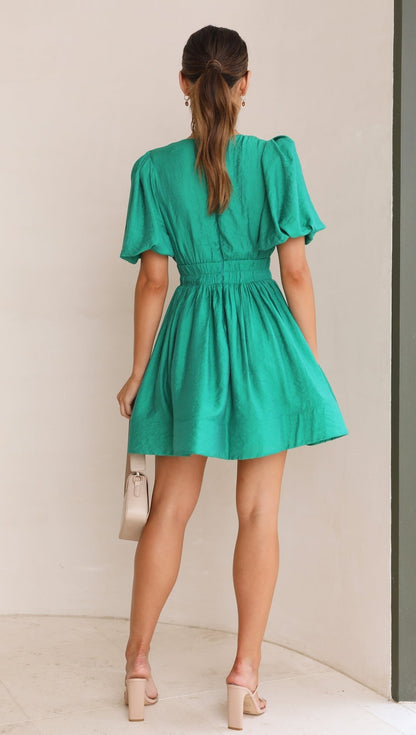Mikayla | Puff Sleeve Jurk