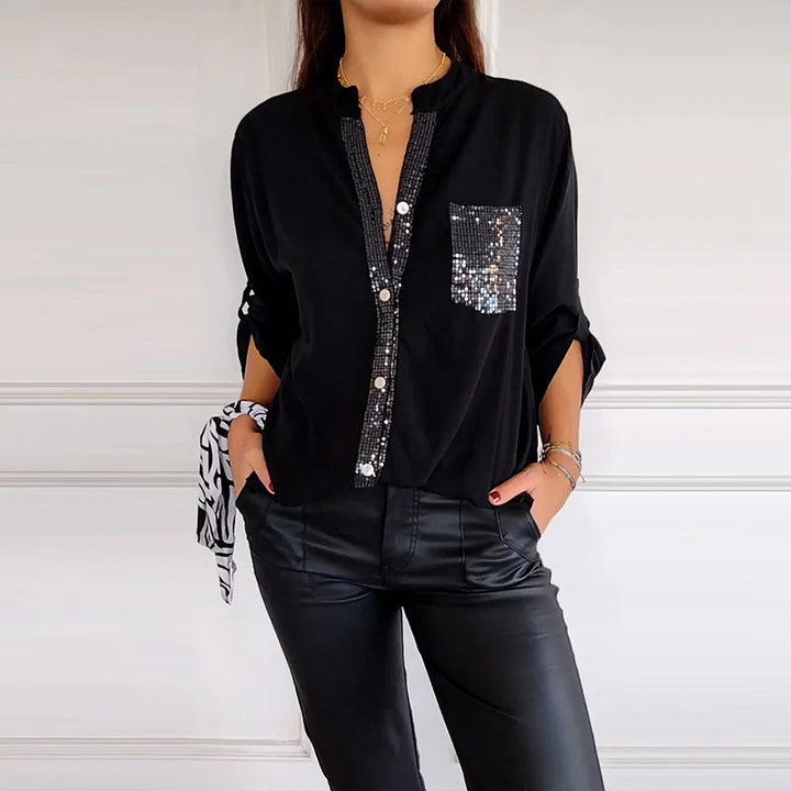 Lamoura | Blouse Met Glitters