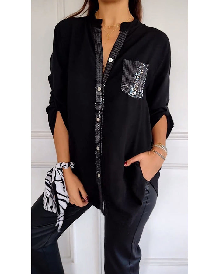 Lamoura | Blouse Met Glitters