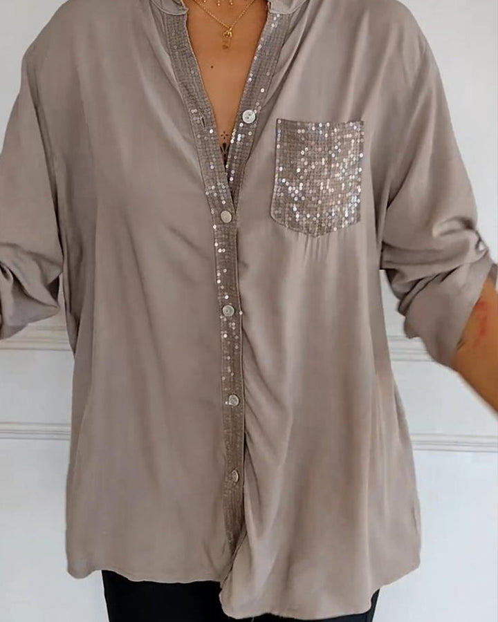 Lamoura | Blouse Met Glitters
