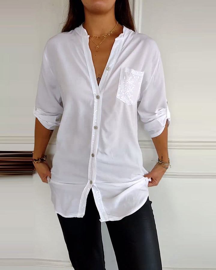 Lamoura | Blouse Met Glitters