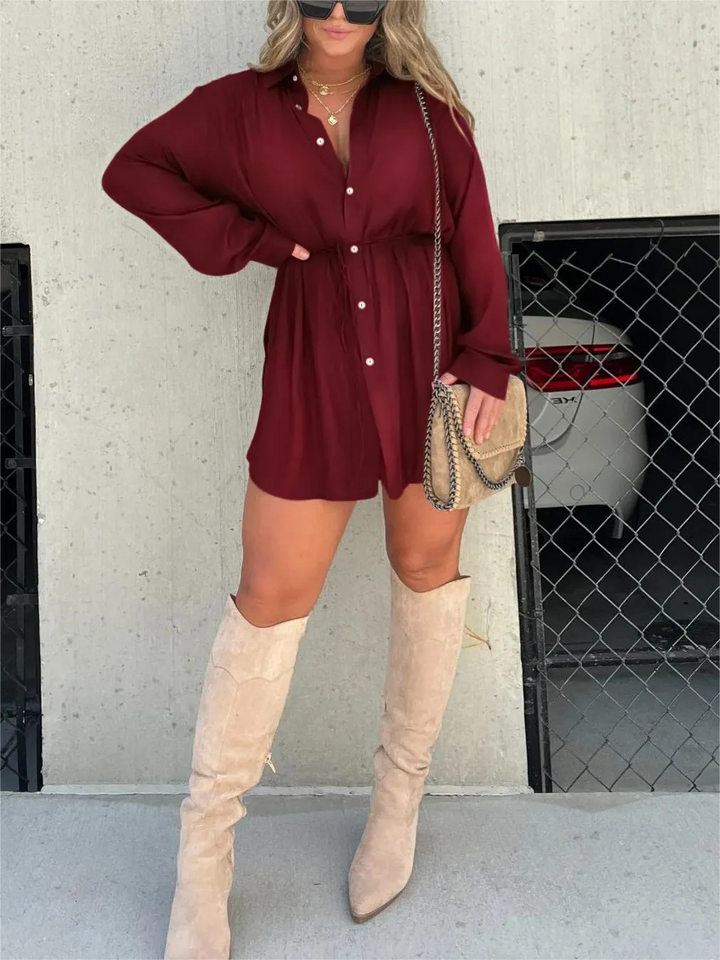 Lamoura | Satijnen Romper Jurk