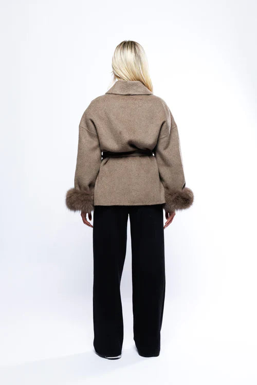 Lamoura | Luxe Winterjas Met Bont