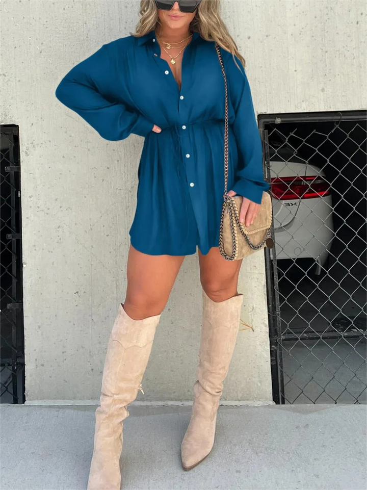 Lamoura | Satijnen Romper Jurk