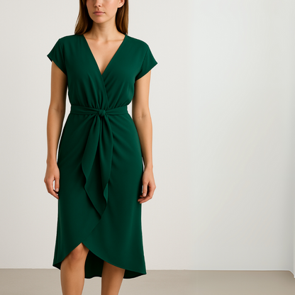 LAMOURA | Frisse Zomerjurk Met V-Hals