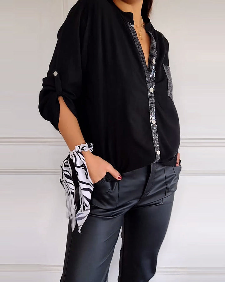 Lamoura | Blouse Met Glitters
