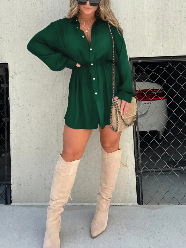 Lamoura | Satijnen Romper Jurk