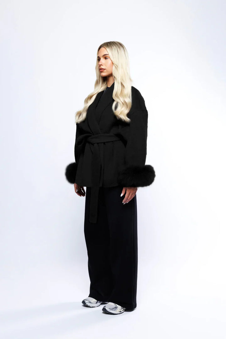 Lamoura | Luxe Winterjas Met Bont