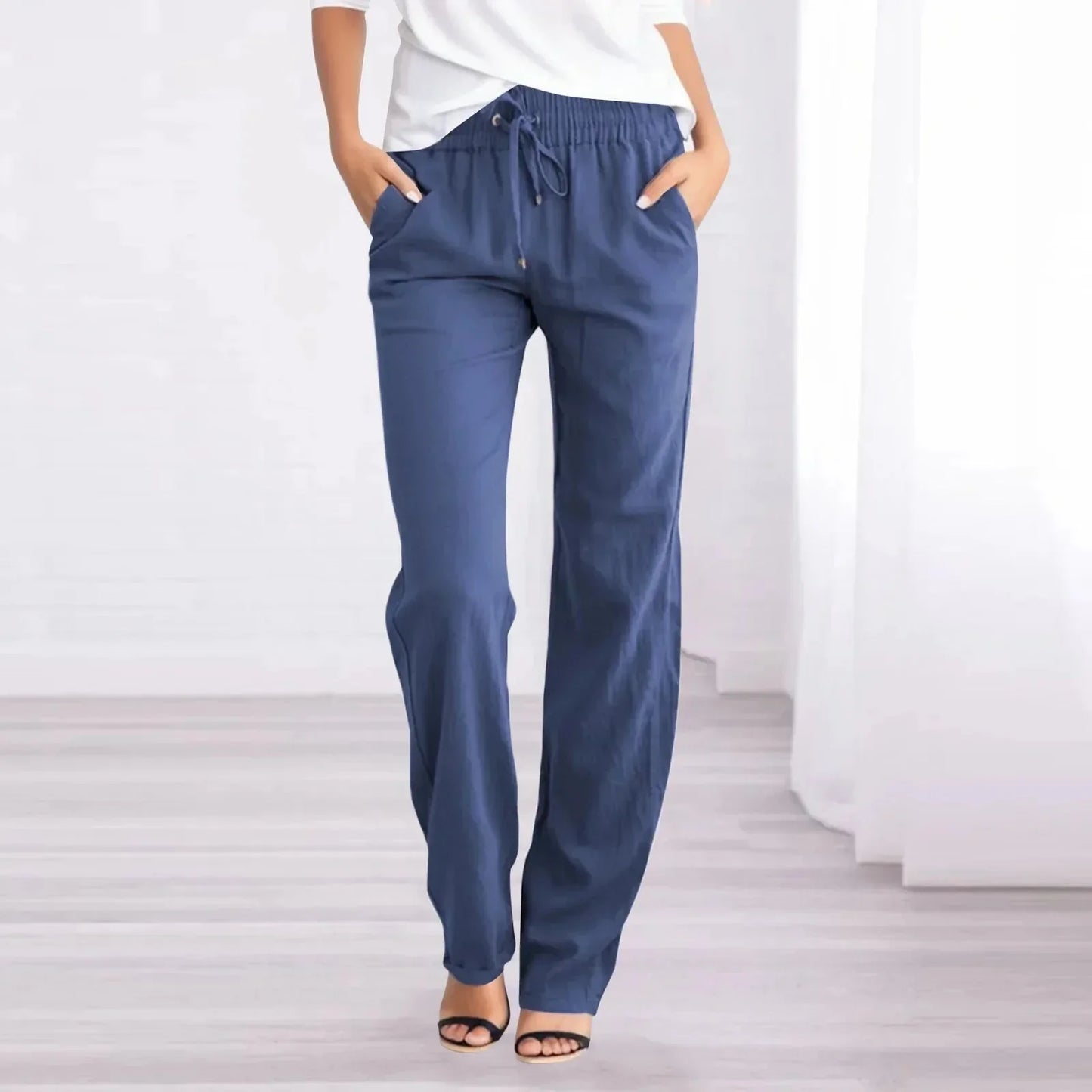 Lamoura | Casual Linnen Damesbroek