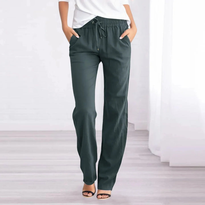 Lamoura | Casual Linnen Damesbroek
