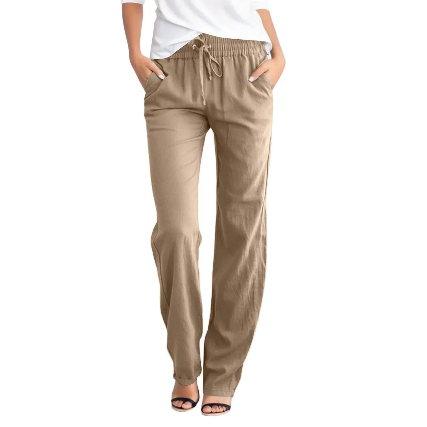 Lamoura | Casual Linnen Damesbroek