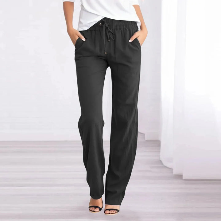 Lamoura | Casual Linnen Damesbroek