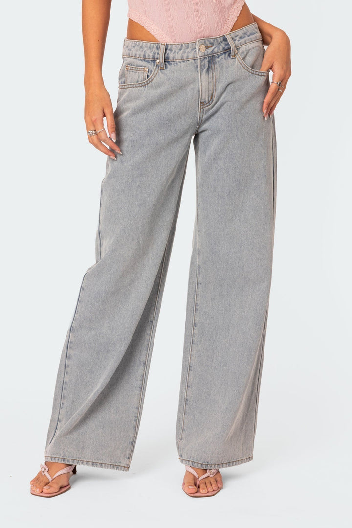 Lamoura | Bow Tie Grijze Jeans