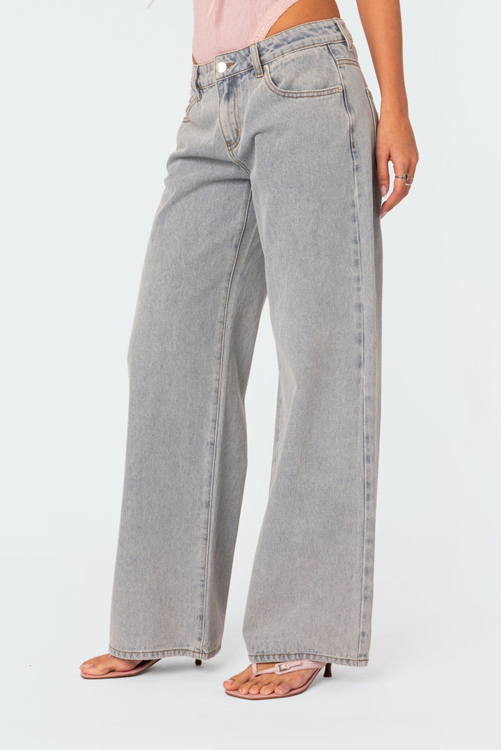 Lamoura | Bow Tie Grijze Jeans