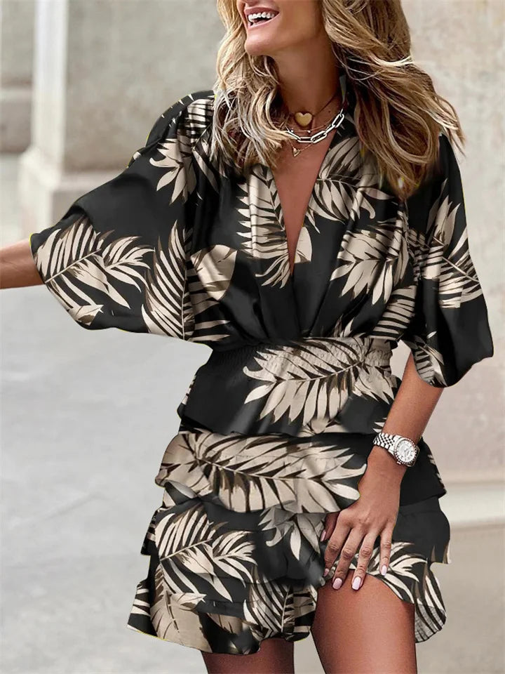 Lamoura | Zomerjurk Met Bloemenprint