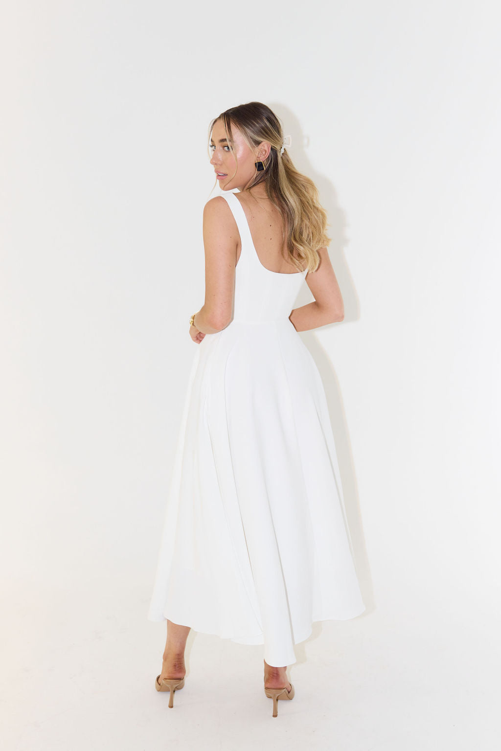 Lamoura | Vrouwen Jurk met Vierkante Hals