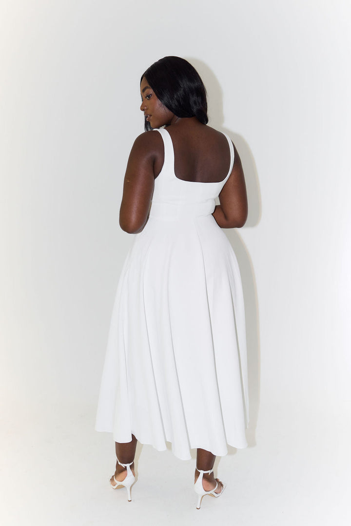 Lamoura | Vrouwen Jurk met Vierkante Hals