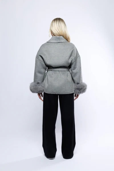 Lamoura | Luxe Winterjas Met Bont