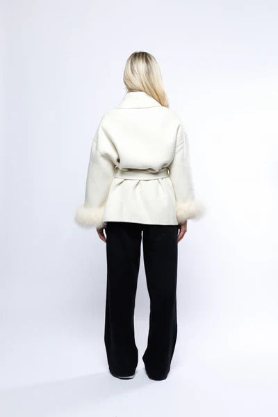 Lamoura | Luxe Winterjas Met Bont