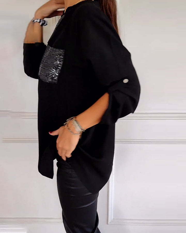 Lamoura | Blouse Met Glitters