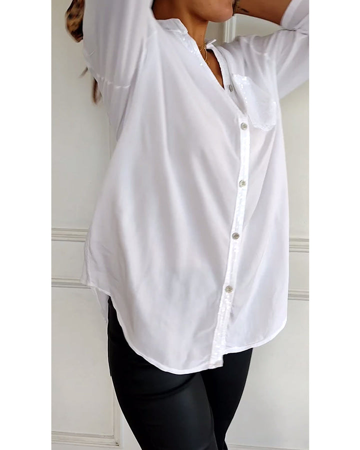 Lamoura | Blouse Met Glitters