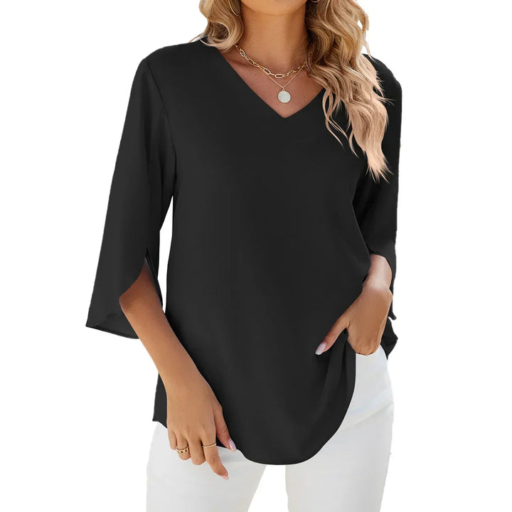 Fiore - Elegante Blouse met V-hals